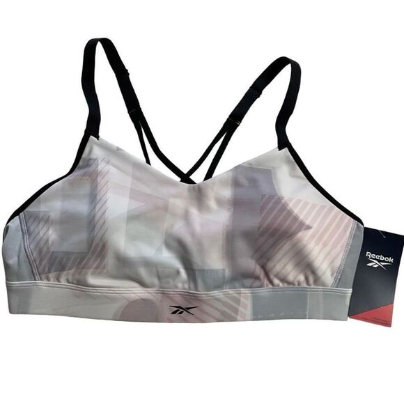REEBOK Women’s MEDIUM Lux Strappy Sports Bra - Picture 1 of 11